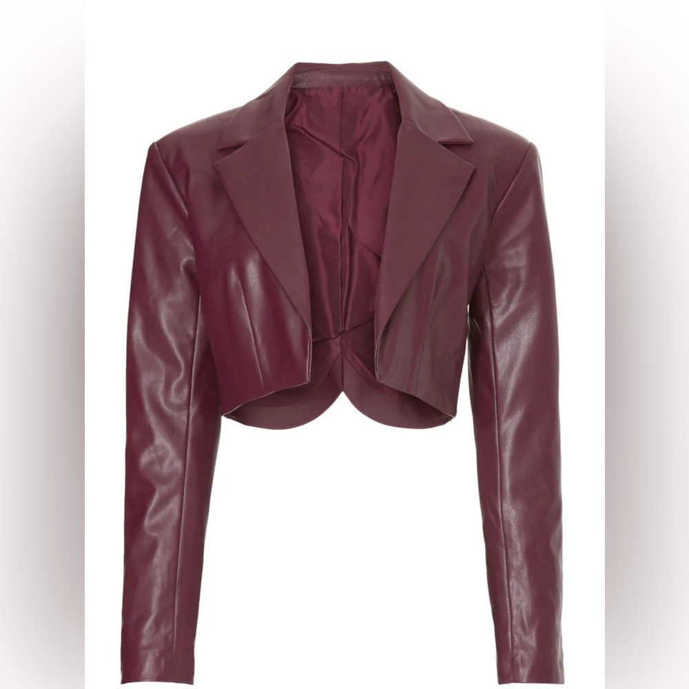 ASHLEY PARK X RTR VOILA VEGAN LEATHER BLAZER